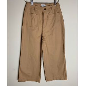 HD IN PARIS Wide Leg Cropped Pants Size XS